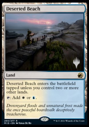 Deserted Beach (Promo Pack) [Innistrad: Midnight Hunt Promos] | Tabernacle Games