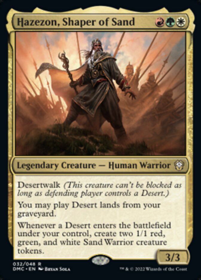 Hazezon, Shaper of Sand [Dominaria United Commander] | Tabernacle Games