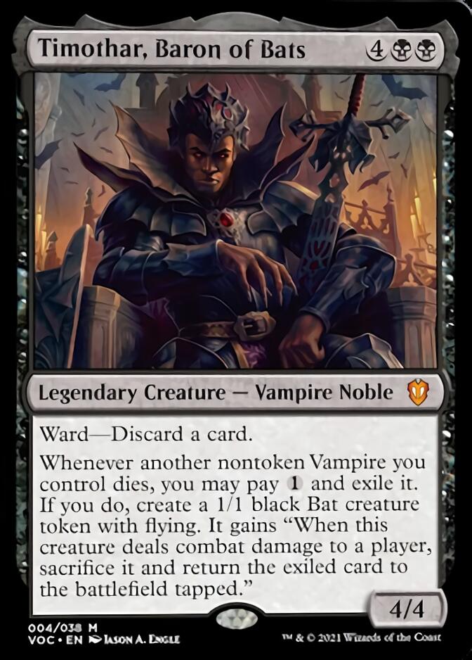 Timothar, Baron of Bats [Innistrad: Crimson Vow Commander] | Tabernacle Games