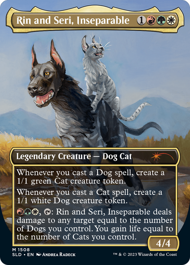 Rin and Seri, Inseparable (1508) // Rin and Seri, Inseparable [Secret Lair Commander Deck: Raining Cats and Dogs] | Tabernacle Games