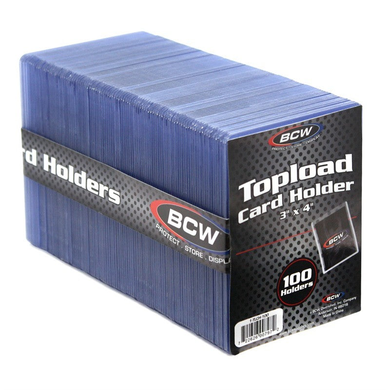 BCW Topload Card Holder Standard 100 Ct (3" x 4") | Tabernacle Games