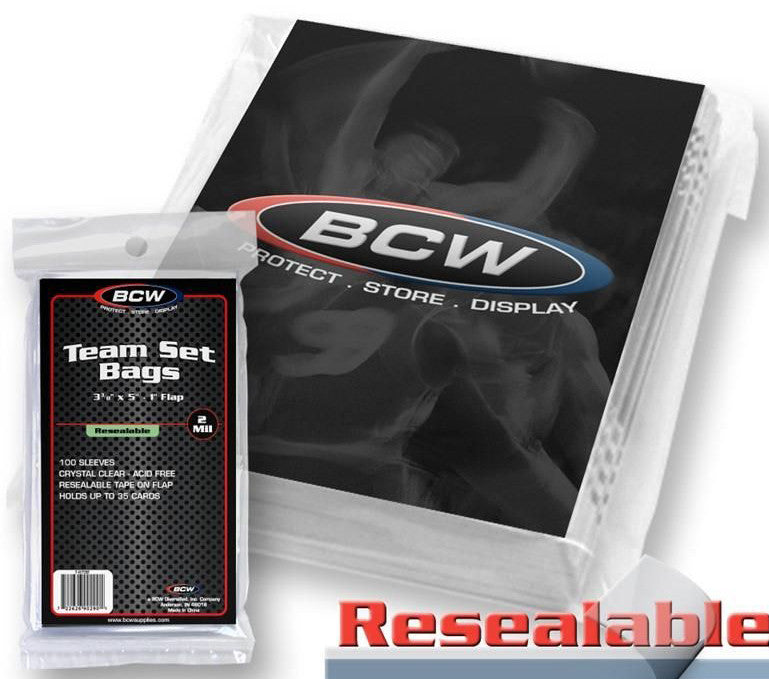 BCW Resealable Team Bags (100) | Tabernacle Games