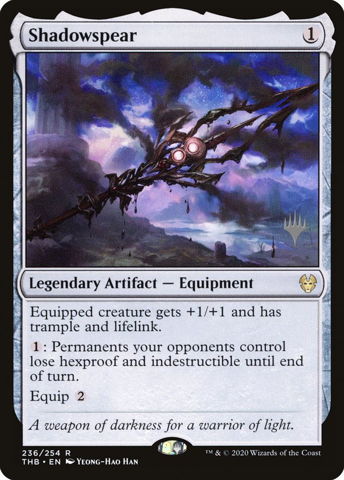 Shadowspear (Promo Pack) [Theros Beyond Death Promos] | Tabernacle Games
