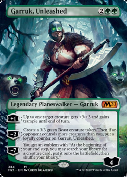 Garruk, Unleashed (Borderless) [Core Set 2021] | Tabernacle Games