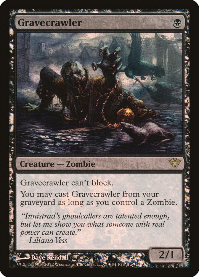 Gravecrawler (Buy-A-Box) [Dark Ascension Promos] | Tabernacle Games