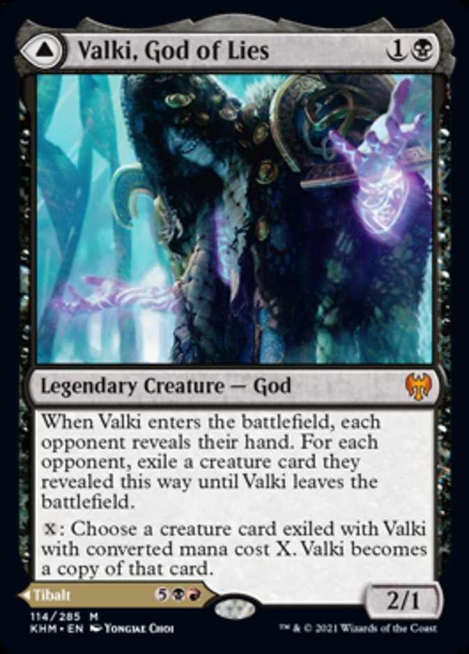 Valki, God of Lies // Tibalt, Cosmic Impostor [Kaldheim] | Tabernacle Games