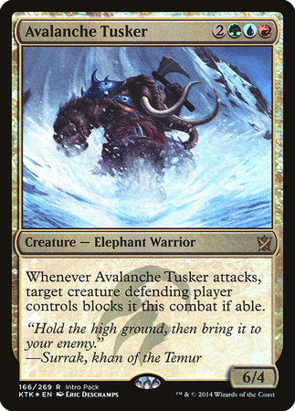 Avalanche Tusker [Khans of Tarkir Promos] | Tabernacle Games