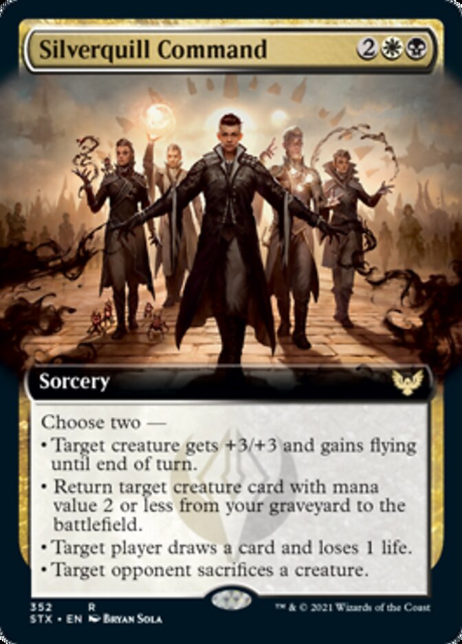 Silverquill Command (Extended) [Strixhaven: School of Mages] | Tabernacle Games