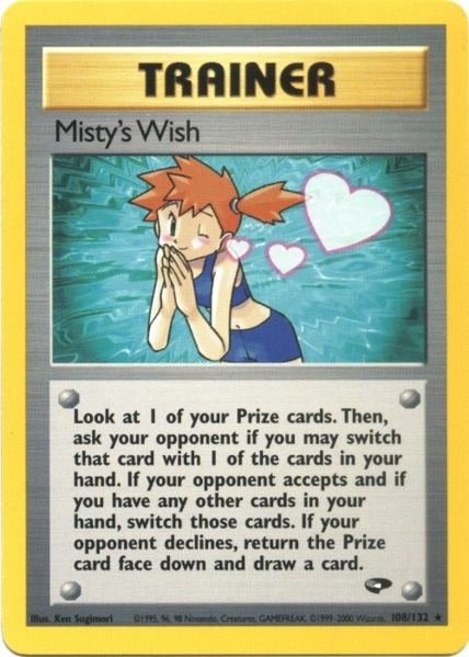 Misty's Wish (108/132) [Gym Challenge Unlimited] | Tabernacle Games