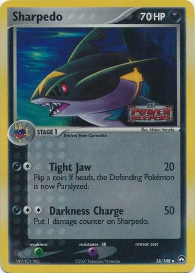 Sharpedo (38/108) (Stamped) [EX: Power Keepers] | Tabernacle Games