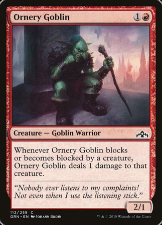 Ornery Goblin [Guilds of Ravnica] | Tabernacle Games