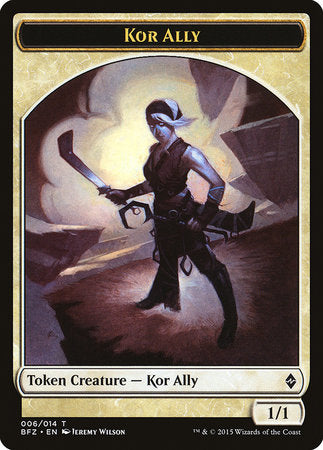 Kor Ally Token [Battle for Zendikar Tokens] | Tabernacle Games