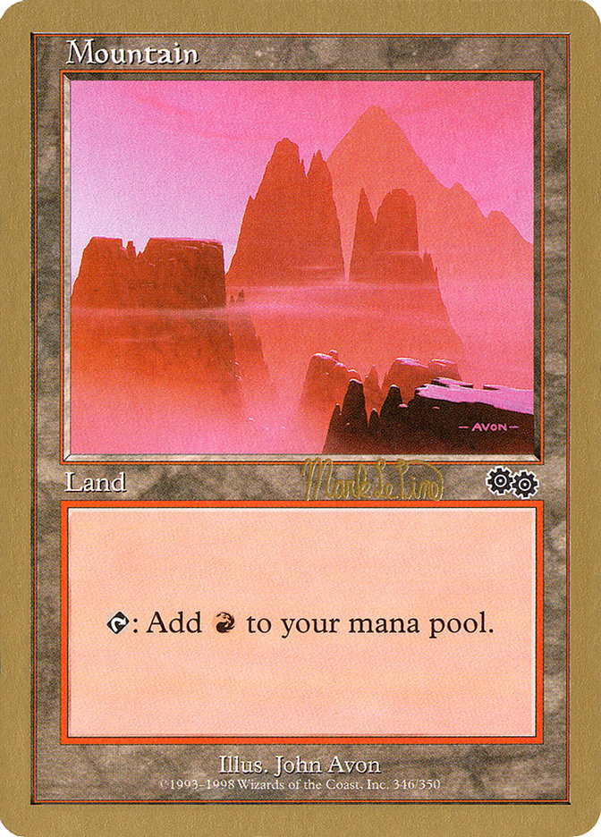 Mountain (mlp346b) (Mark Le Pine) [World Championship Decks 1999] | Tabernacle Games