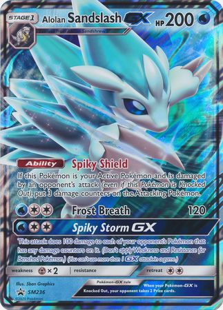 Alolan Sandslash GX (SM236) (Jumbo Card) [Sun & Moon: Black Star Promos] | Tabernacle Games