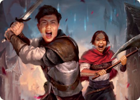 Daybreak Combatants Art Card [Innistrad: Crimson Vow Art Series] | Tabernacle Games