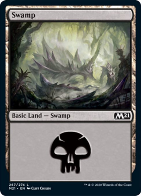 Swamp (267) [Core Set 2021] | Tabernacle Games