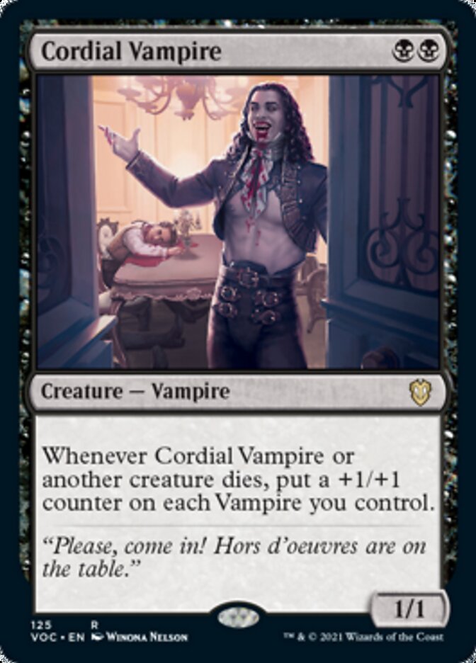 Cordial Vampire [Innistrad: Crimson Vow Commander] | Tabernacle Games