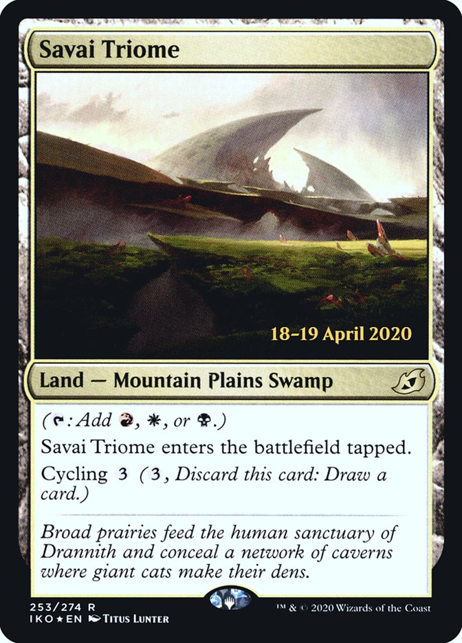 Savai Triome  [Ikoria: Lair of Behemoths Prerelease Promos] | Tabernacle Games