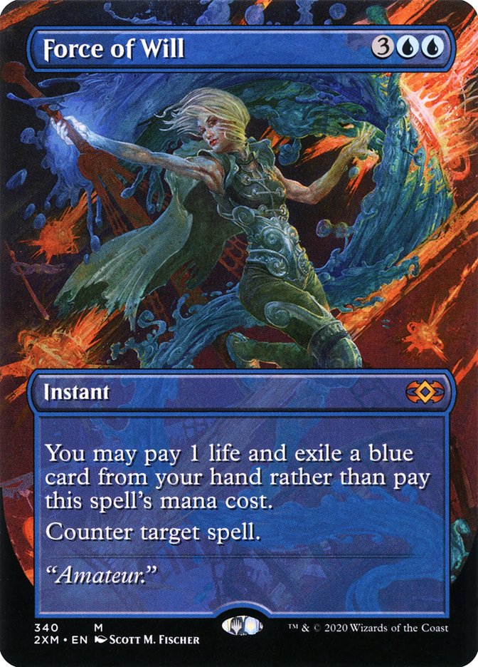 Force of Will (Borderless) [Double Masters] | Tabernacle Games