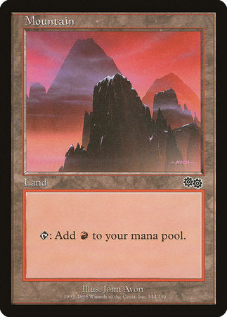 Mountain (344) [Urza's Saga] | Tabernacle Games