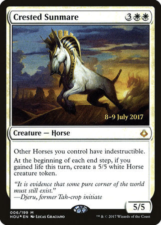 Crested Sunmare [Hour of Devastation Promos] | Tabernacle Games