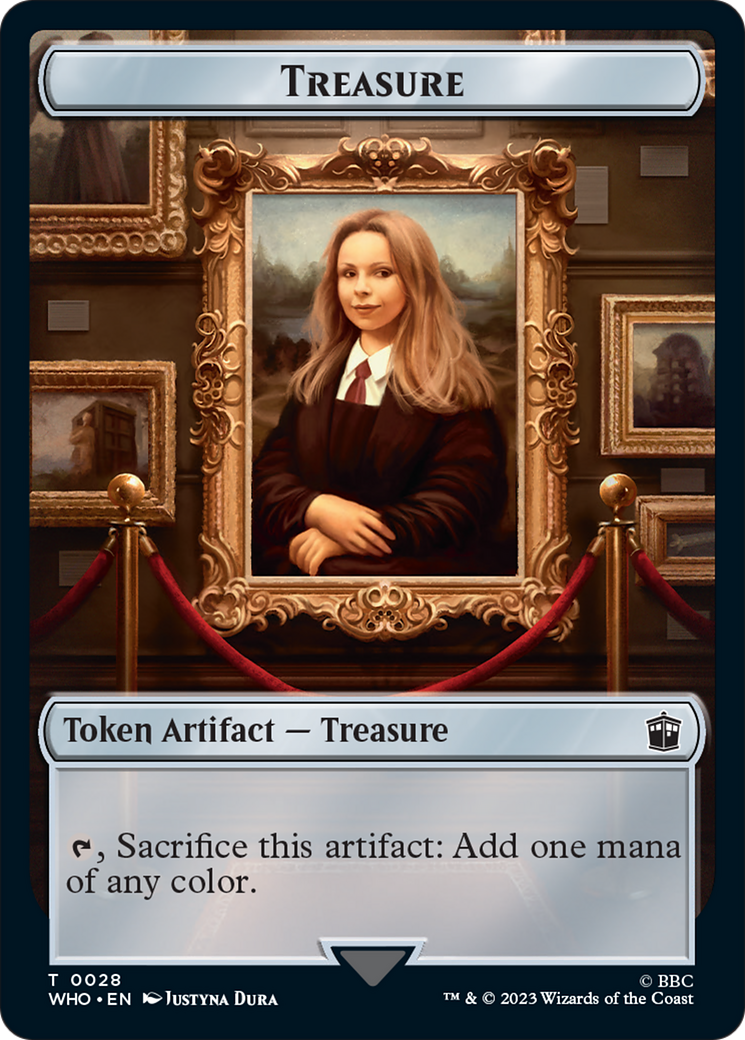 Human (0005) // Treasure (0028) Double-Sided Token [Doctor Who Tokens] | Tabernacle Games