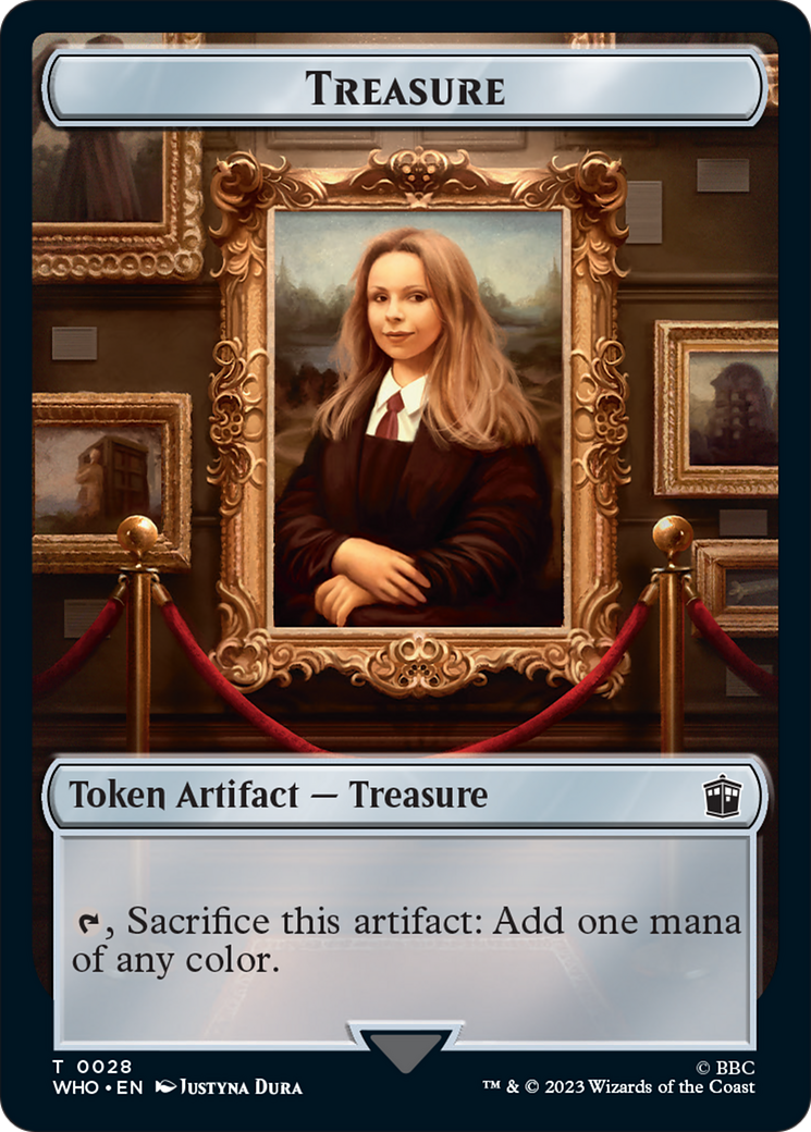 Soldier // Treasure (0028) Double-Sided Token [Doctor Who Tokens] | Tabernacle Games