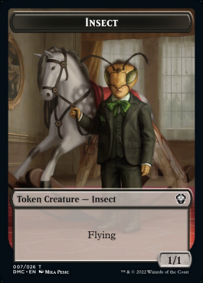 Insect Token [Dominaria United Commander Tokens] | Tabernacle Games