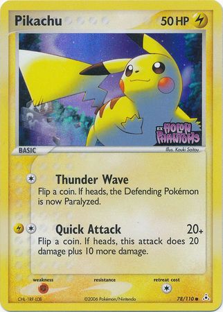 Pikachu (78/110) (Stamped) [EX: Holon Phantoms] | Tabernacle Games