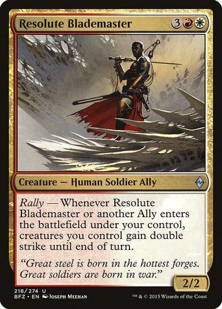 Resolute Blademaster [Battle for Zendikar] | Tabernacle Games