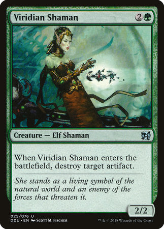 Viridian Shaman [Duel Decks: Elves vs. Inventors] | Tabernacle Games