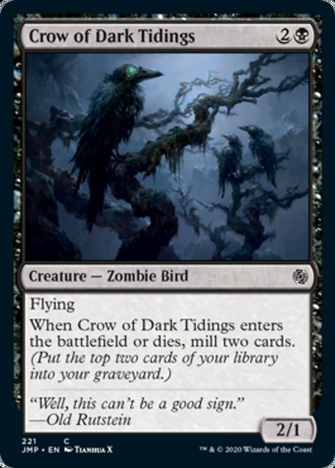 Crow of Dark Tidings [Jumpstart] | Tabernacle Games