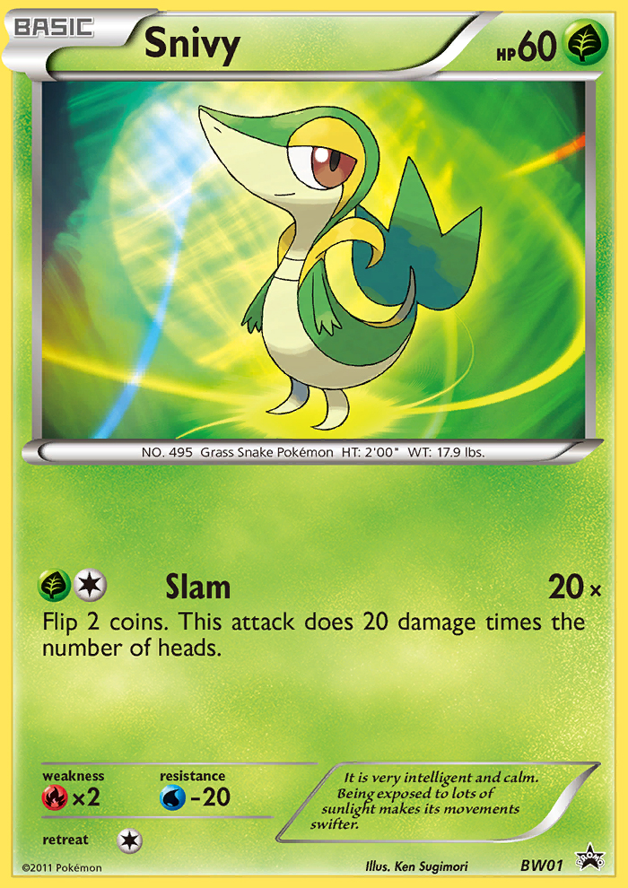 Snivy (BW01) [Black & White: Black Star Promos] | Tabernacle Games