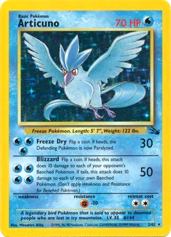 Articuno (2/62) [Fossil Unlimited] | Tabernacle Games