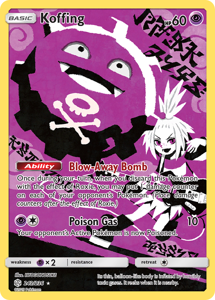 Koffing (243/236) [Sun & Moon: Cosmic Eclipse] | Tabernacle Games