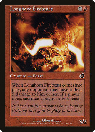 Longhorn Firebeast [Torment] | Tabernacle Games