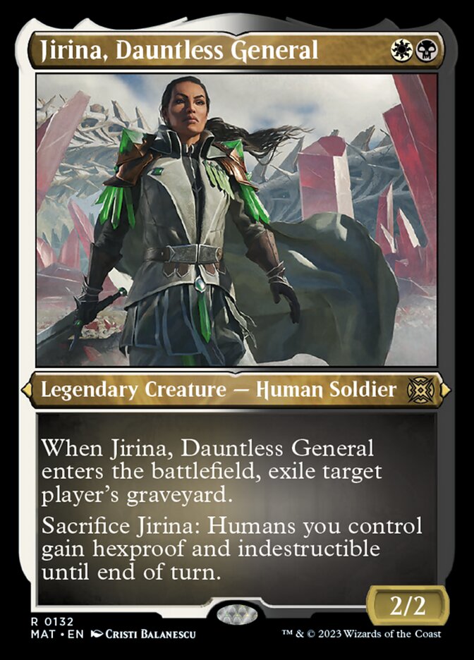 Jirina, Dauntless General (Foil Etched) [March of the Machine: The Aftermath] | Tabernacle Games