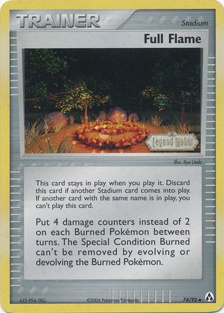 Full Flame (74/92) (Stamped) [EX: Legend Maker] | Tabernacle Games