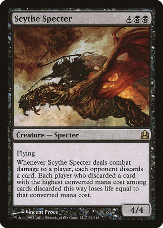 Scythe Specter [Commander 2011] | Tabernacle Games