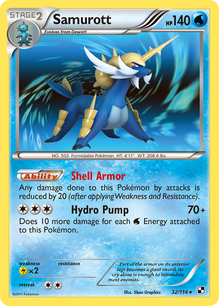 Samurott (32/114) [Black & White: Base Set] | Tabernacle Games