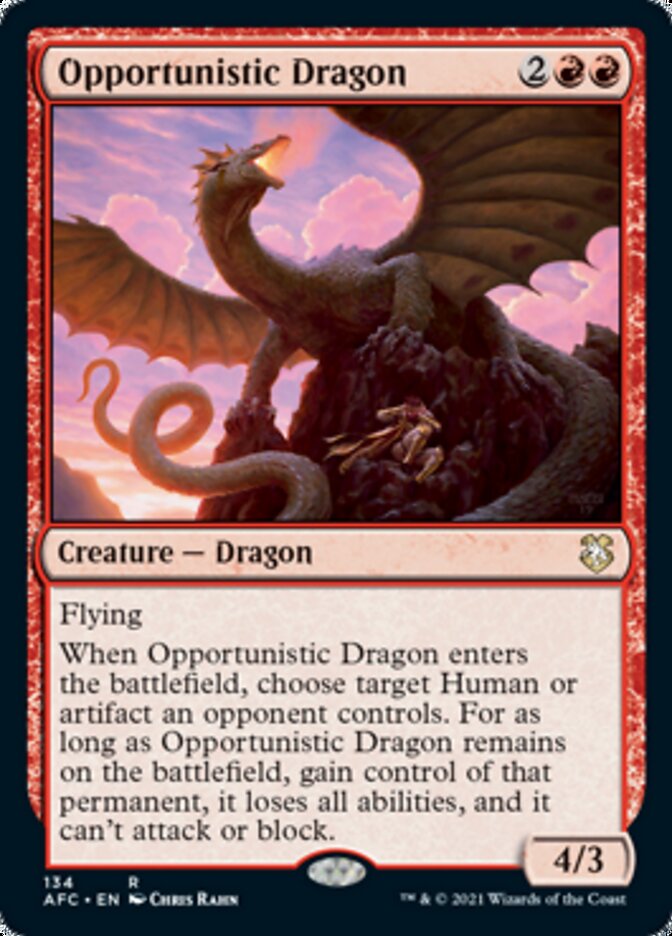 Opportunistic Dragon [Dungeons & Dragons: Adventures in the Forgotten Realms Commander] | Tabernacle Games