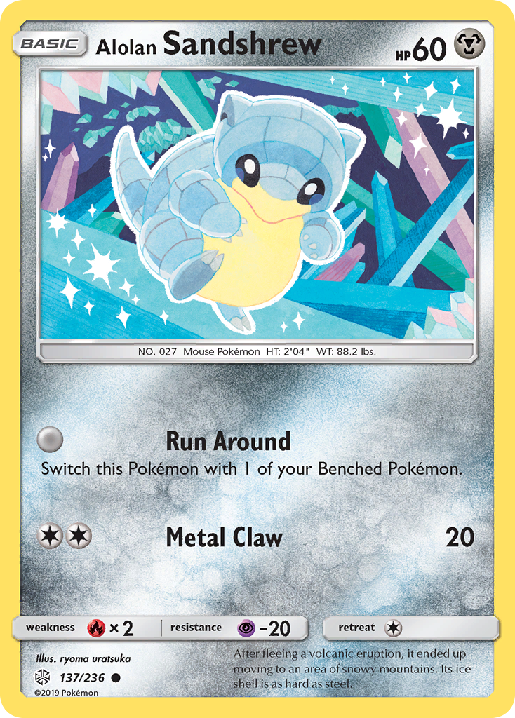 Alolan Sandshrew (137/236) [Sun & Moon: Cosmic Eclipse] | Tabernacle Games