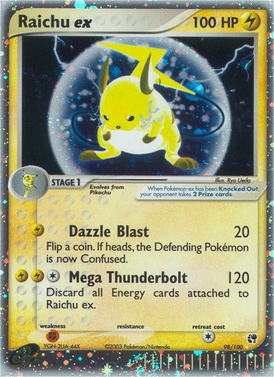 Raichu ex (98/100) [EX: Sandstorm] | Tabernacle Games