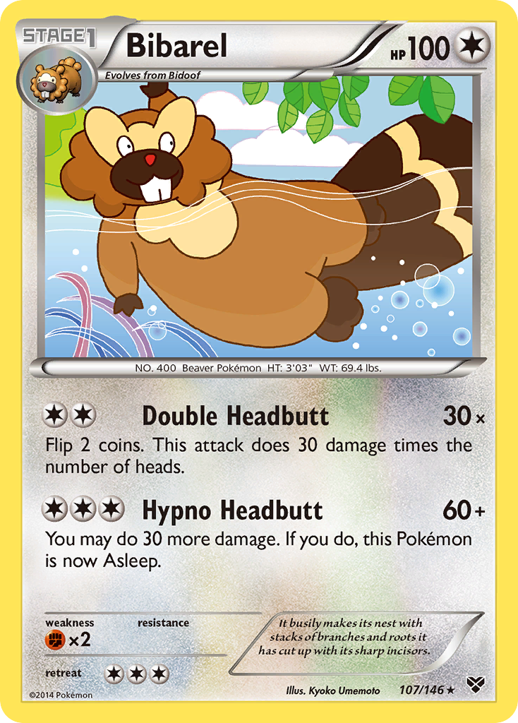 Bibarel (107/146) [XY: Base Set] | Tabernacle Games