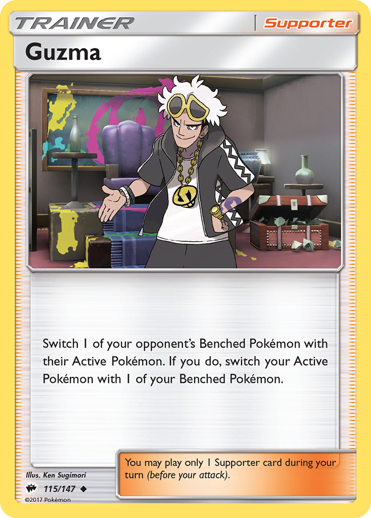 Guzma (115/147) [Sun & Moon: Burning Shadows] | Tabernacle Games