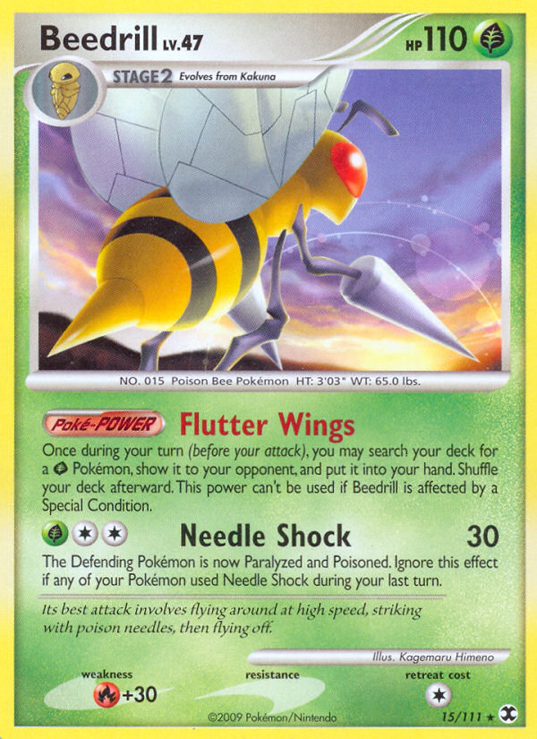 Beedrill (15/111) [Platinum: Rising Rivals] | Tabernacle Games