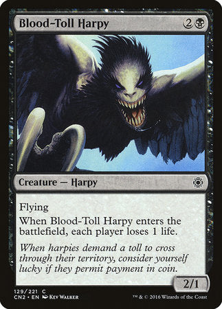 Blood-Toll Harpy [Conspiracy: Take the Crown] | Tabernacle Games