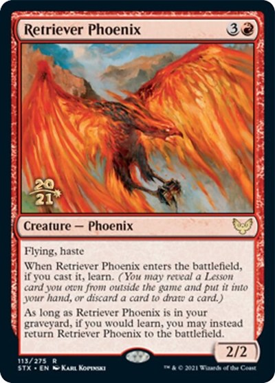 Retriever Phoenix [Strixhaven: School of Mages Prerelease Promos] | Tabernacle Games