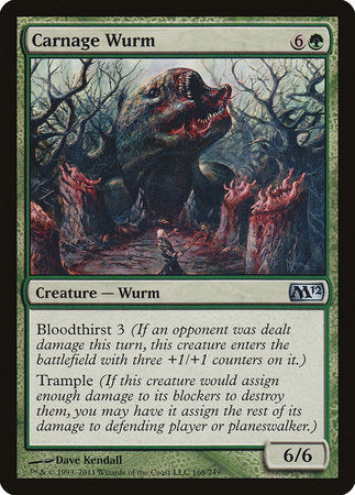 Carnage Wurm [Magic 2012] | Tabernacle Games