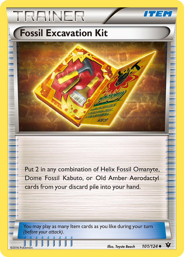 Fossil Excavation Kit (101/124) [XY: Fates Collide] | Tabernacle Games